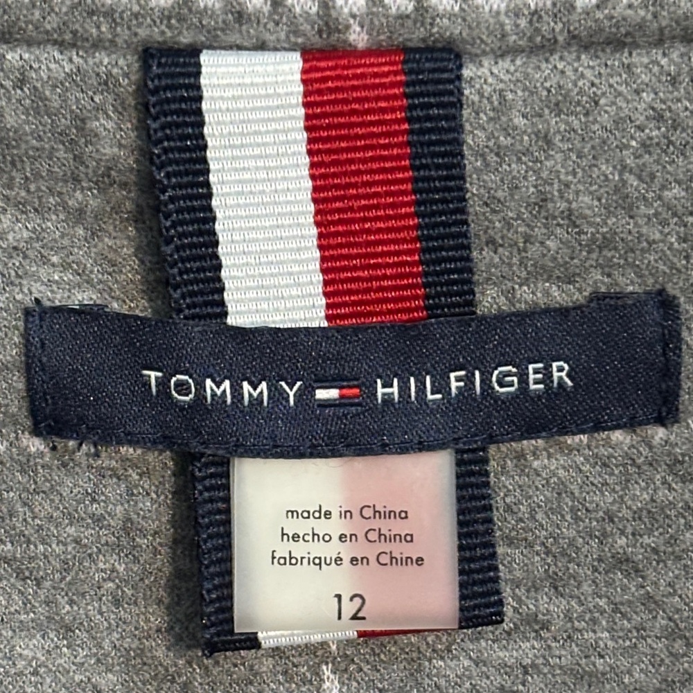 Tommy Hilfiger Gray Plaid Blazer Women’s Size 12 Preppy Scandi Girl Career EUC - Picture 4 of 9